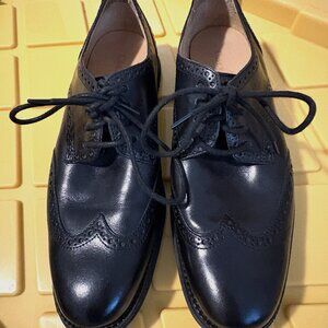 Men's Cole Haan Lunargrand Black Wingtip Leather Oxford Shoes,  Size 8.5